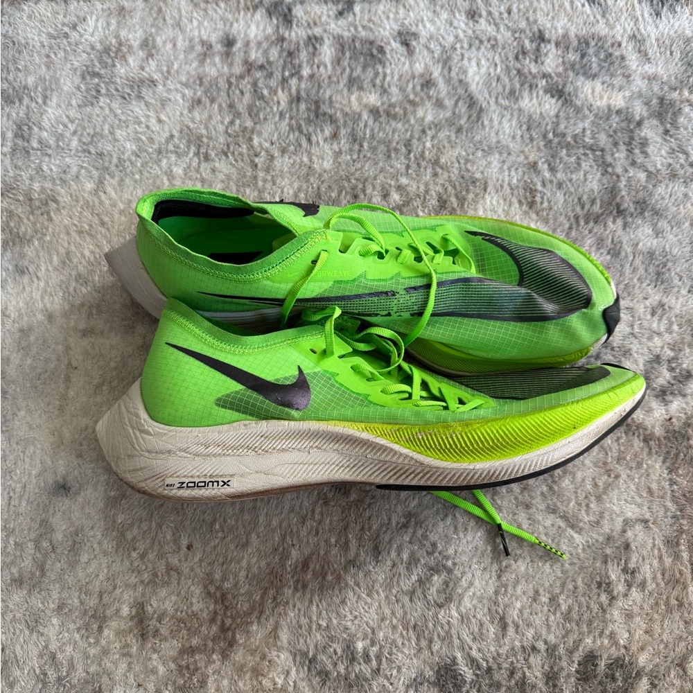 Nike ZoomX Vaporfy Lime Green Running Shoes